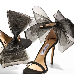 Jimmy Choo Aveline 100mm Black Size 38